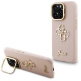 Guess Cam Stand GUHCP15XPCS4GSP ovitek za iPhone 15 Pro Max s stojalom - roza | Shoptok.si