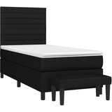 Box spring krevet s madracem crni 80 x 200 cm od tkanine | Eponuda.ba