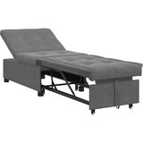  Krevet-sofa na razvlačenje Tamno siva 194 x 67 x 82 cm | shoptok.hr