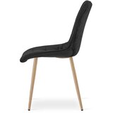  SPLIT stolica - crni baršun / noge od hrasta x 2 | shoptok.hr