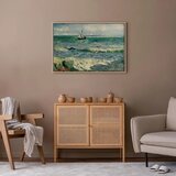 Slika - Vincent van Gogh – Seascape at Saintes-Maries 120x80 U prirodnom drvenom okviru | shoptok.hr