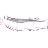  Za krevet od masivnog drva bijeli 140 x 190 cm | shoptok.hr