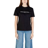 Calvin Klein Jeans Majice s kratkimi rokavi A- INST. LOGO CLASSI LV047C912G Črna | Shoptok.si