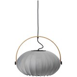 Halo Design 746354 - Visilica na sajli DC 1xE27/40W/230V prečnik 40 cm siva/hrast | Eponuda.com