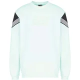 Ea7 Emporio Armani Visibility 7 Lines Sweatshirt Pale Blue Mint Zelena