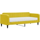 The Living Store Dnevna postelja z vzmetnico rumena 90x200 cm žamet - Dnevna Postelja Z Vzmetnico, (21450139) | Shoptok.si