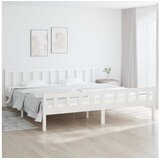  Za krevet od masivnog drva bijeli 160 x 200 cm | shoptok.hr