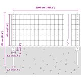 vidaXL Komplet vrtne ograje 3 kosa Temno siva Jeklo Standard Trpežna | Shoptok.si