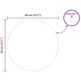  Zidno ogledalo Kružni Ø 40 cm Staklo otporno na udarce | shoptok.hr