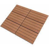  Pločice za decking 6 pcs Smeđa 60 x 30 cm Drvoplastična smjesa | shoptok.hr