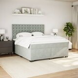  Krevet s oprugama i madracem svjetlosivi 180x200 cm baršunasti | shoptok.hr