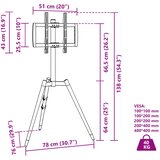 TV tronožac za zaslon od 37-65 inča max. VESA 400x400 mm 40 kg | shoptok.hr