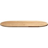 vidaXL Stolna ploča 100x50x2 cm od ovalna masivna hrastovina | shoptok.hr