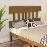vidaXL Posteljno vzglavje medeno rjavo 143,5x3x81 cm trdna borovina | Shoptok.si