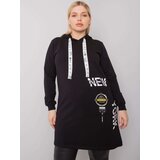 Fashion Hunters Black cotton tunic size plus | Shoptok.si
