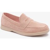Resti Women's eco-suede moccasins in pink Daffer- Footwear | ePonuda.com