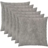 Presvlaka za jastuk 6 pcs HEERLEN Svjetlosiva 70 x 70 cm