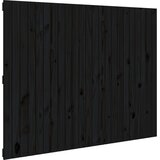 Zidno uzglavlje crni 146,5x3x110 cm od masivne borovine | Eponuda.ba