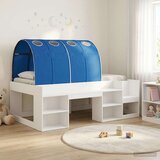  Krevet za djecu s visinom i spremnikom Bijela i plava | shoptok.hr