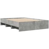 vidaXL Posteljni okvir betonsko siv 120x190 cm inženirski les | Shoptok.si