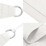 vidaXL Senčno jadro oksford blago kvadratno 3x3 m belo, (20609657) | Shoptok.si