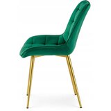  BERA stolica - zeleni baršun / zlatne noge x 2 | shoptok.hr