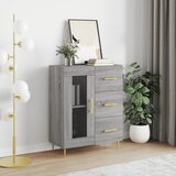 vidaXL Komoda siva sonoma 69,5x34x90 cm inženirski les | Shoptok.si