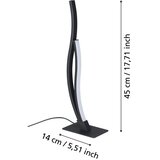 Eglo 901208 - LED stona lampa GRISOLIA LED/12W/230V 4000K crna | Eponuda.com
