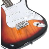 vidaXL Električna gitara za početnike s torbom smeđe-bijele 4/4 39 | shoptok.hr