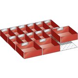 LISTA Razdelilniki za predale, komplet vstavnih posod, 15-delni, za višino 75 mm | Shoptok.si