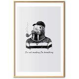  Plakat - I\'m Not Smoking. I\'m Breathing 40x60 Zlatni okvir s margom | shoptok.hr
