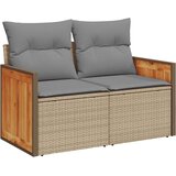  8-dijelni set vrtnih sofa od poliratana s jastucima bež bagrem | Eponuda.ba