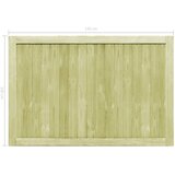  Vrtna vrata 2 kom od impregnirane borovine 300 x 100 cm | shoptok.hr