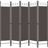 vidaXL Sobna pregrada s 5 panela antracit 200 x 180 cm | shoptok.hr
