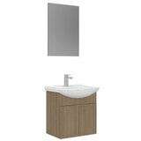 Hanah home Kupatilski ormarić sa umivaonikom i ogledalom (2 komada) Purus 55 314 | Eponuda.com