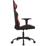  Masažna igraća stolica od tkanine crno-crvena - Crvena 1 Bez naslona za noge | shoptok.hr