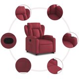  Naslonjač na podizanje od tkanine crvena boja vina | shoptok.hr