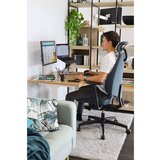  Električna miza za sedenje in stoje Echo z leseno ploščo, 1000 x 700 mm | Shoptok.si
