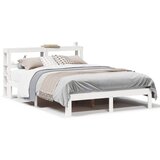 Furnova Posteljni okvir z vzglavjem brez vzmetnice bel 140x190 cm, (21934516) | Shoptok.si