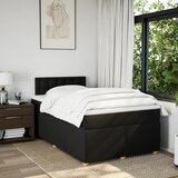  Krevet box spring s madracem crni 120 x 190 cm od tkanine | shoptok.hr