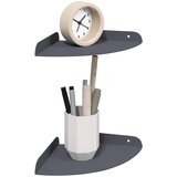  Lebdeća polica s policom 2 pcs Antracit 18 x 18 x 2 cm | shoptok.hr