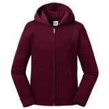 RUSSELL Burgundy children's sweatshirt with hood and zipper Authentic | Shoptok.si