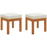  Vrtni stolci s jastucima 2 kom 40x40x42 cm od bagremovog drva | shoptok.hr