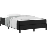  Krevetna konstrukcija s madracem Crna 120 x 190 cm tkanina | shoptok.hr