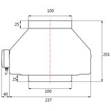  Dalap 8128 - Radijalni ventilator TURBINE M 100 60W/230V Slike