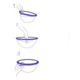 Brandani Set pokrov magic / 3 kos / 12,5, 17, 23,5cm / pvc, silikon, (21318233) | Shoptok.si