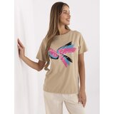 Calimera T-shirt-CLM-TS-1019.79-camel | Shoptok.si