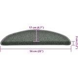 vidaXL Podloge za stopnice 30 kosov Temno zelena 56x17x3 cm | Shoptok.si