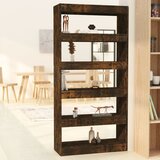  The Living Store Knjižna omara/pregrada dimljeni hrast 80x30x166 cm iverna pl. - Knjižna Omara, (21431493) Cene