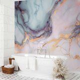  Foto tapeta - Pastel Stones - Pink and Blue Marble-based Structures 450x315 Vodootporna | shoptok.hr